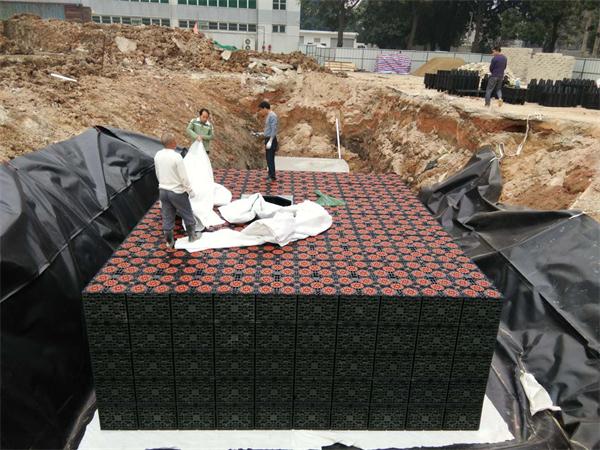 广州_番禺工业园雨水收集模块水池项目